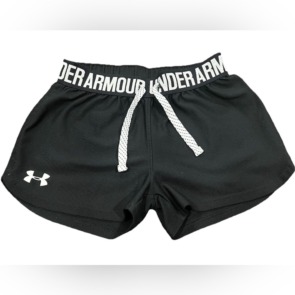 Under Armour Young Girl Black Athletic Shorts